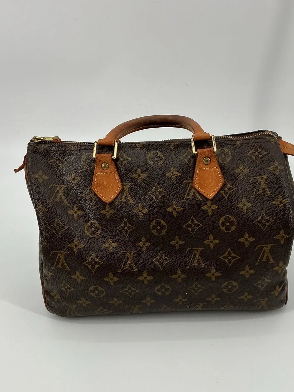 Louis Vuitton Speedy 30 Monogram Canvas Boston Bag Vintage USA 2001